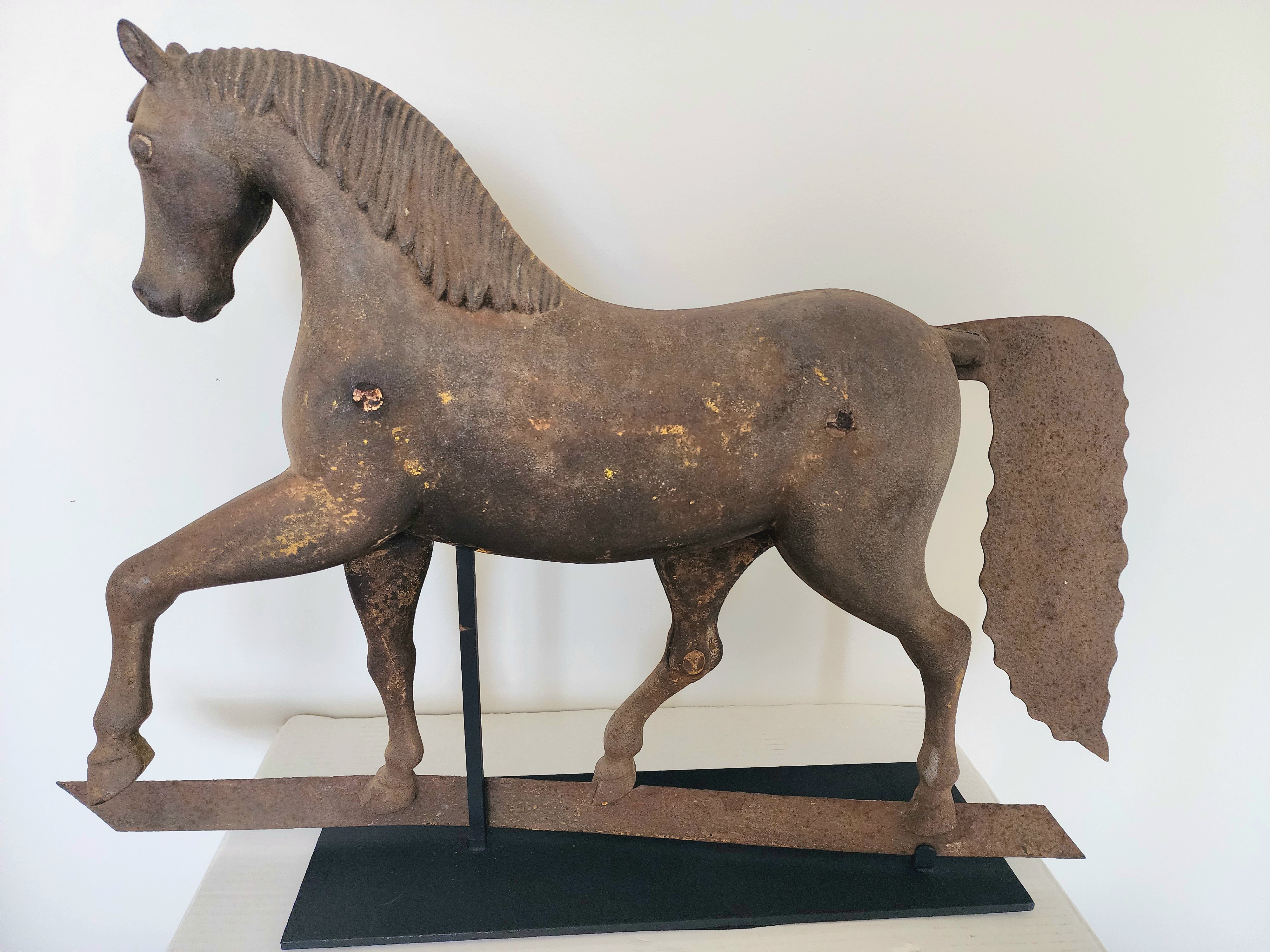 CAST IRON FORMAL HORSE WEATHERVANE 1860